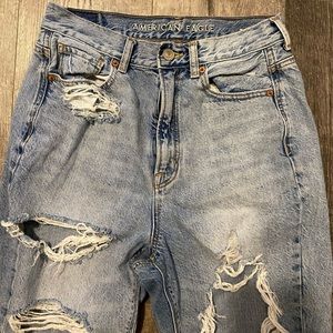 AE Acid Wash Mom Jeans